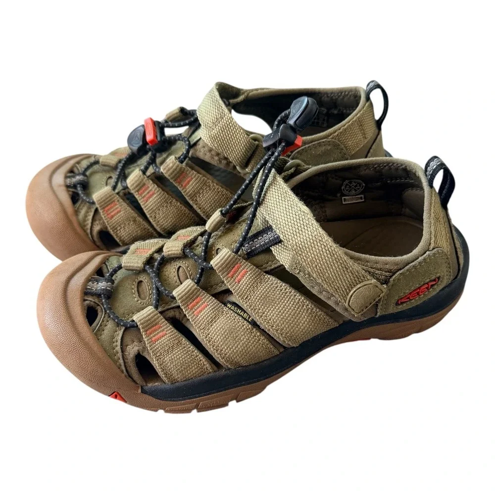Keen Newport H2 Youth 3 Martini Olive‎ Aura Orange Waterproof Sandals Unisex